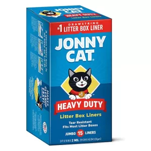 JONNY CAT Heavy Duty Jumbo Tear-Resistant Litter Box Liners